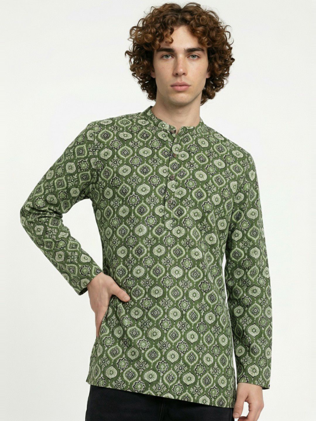 Anouk Rustic Ethnic Motifs Printed Straight Kurta-picture-54