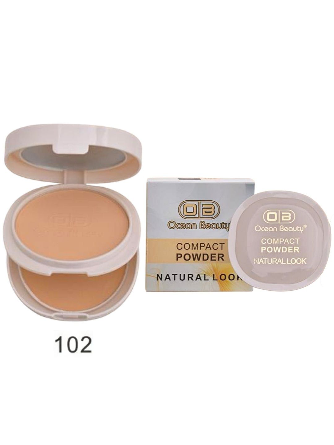 OB Ocean Beauty 2In1 HD Oil Control Full Coverage Compact With Spf - 18 g- Shade - 102-picture-32