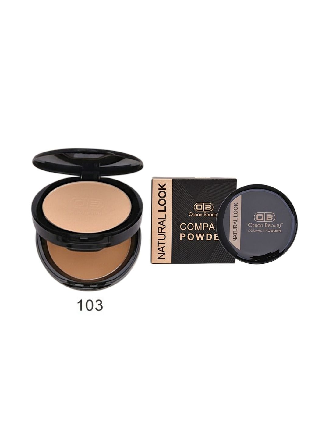 OB Ocean Beauty 2In1 HD Oil Control Full Coverage Compact With Spf - 18 g- Shade - 103-picture-7