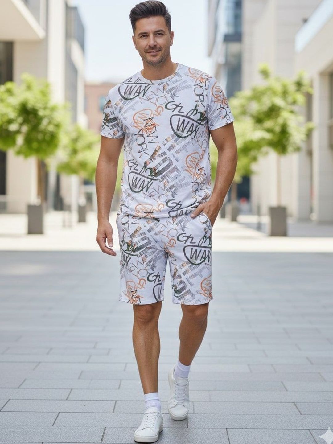 QOSHA Men Printed Night suit-picture-49