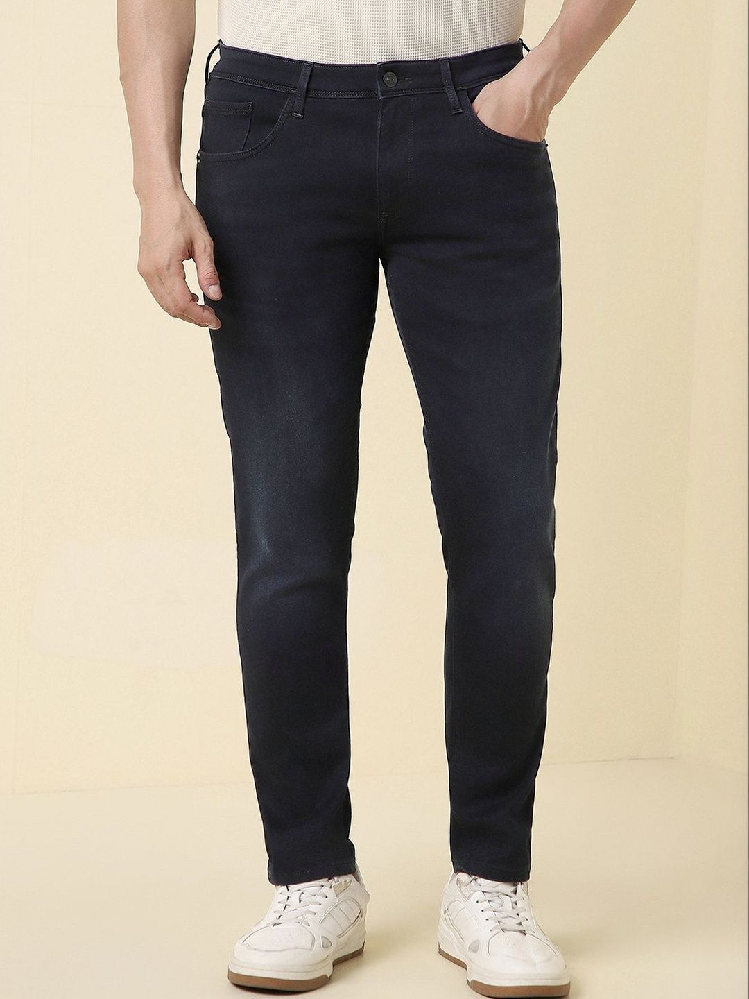 Allen Solly Men Slim Fit Mid-Rise Light Fade Jeans-picture-11