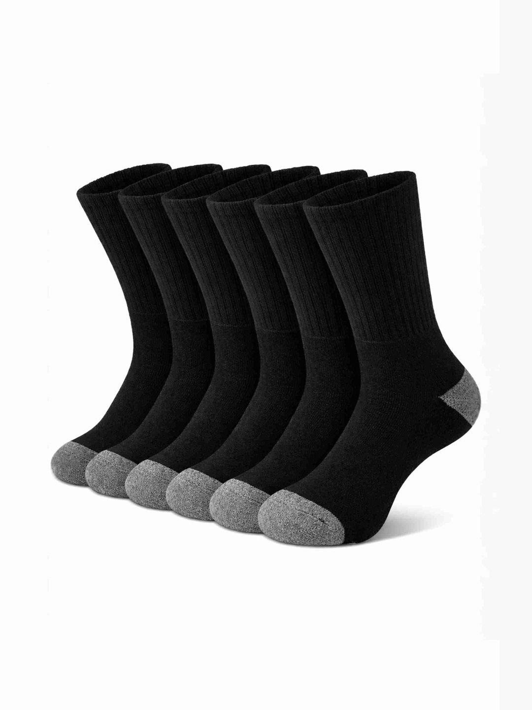 ZIBELL Men Pack of 6 Cotton Calf Length Socks-picture-13