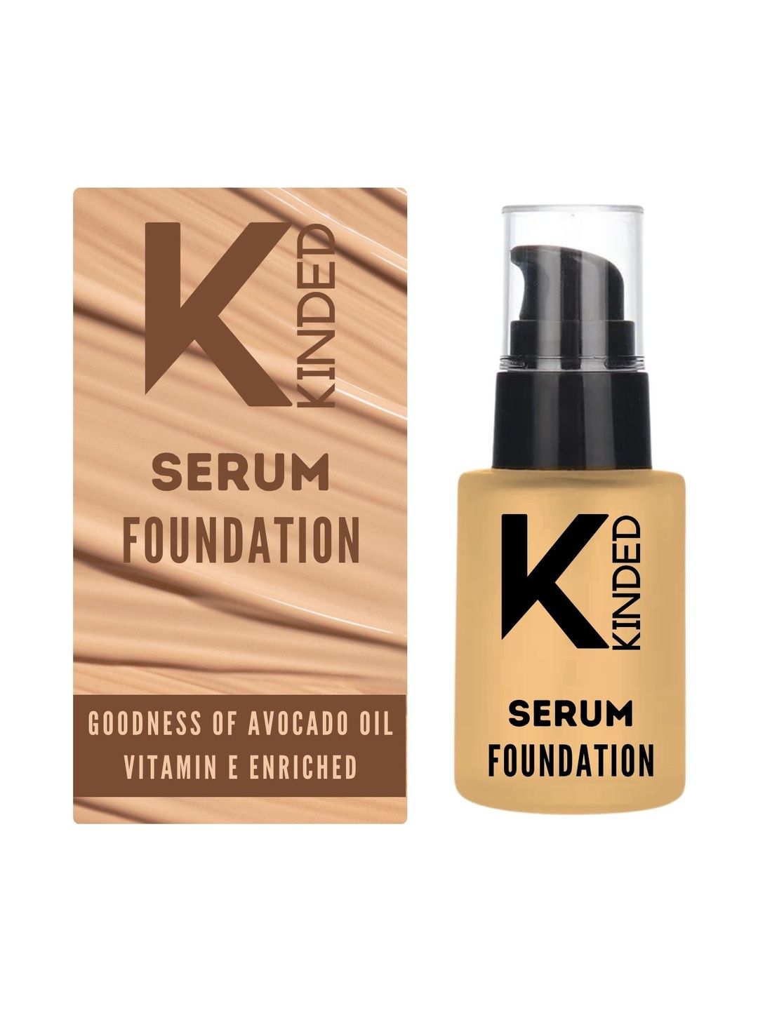 KINDED Dewy Finish Serum Foundation With Avocado Oil - 30 ml - Almond 05-picture-21