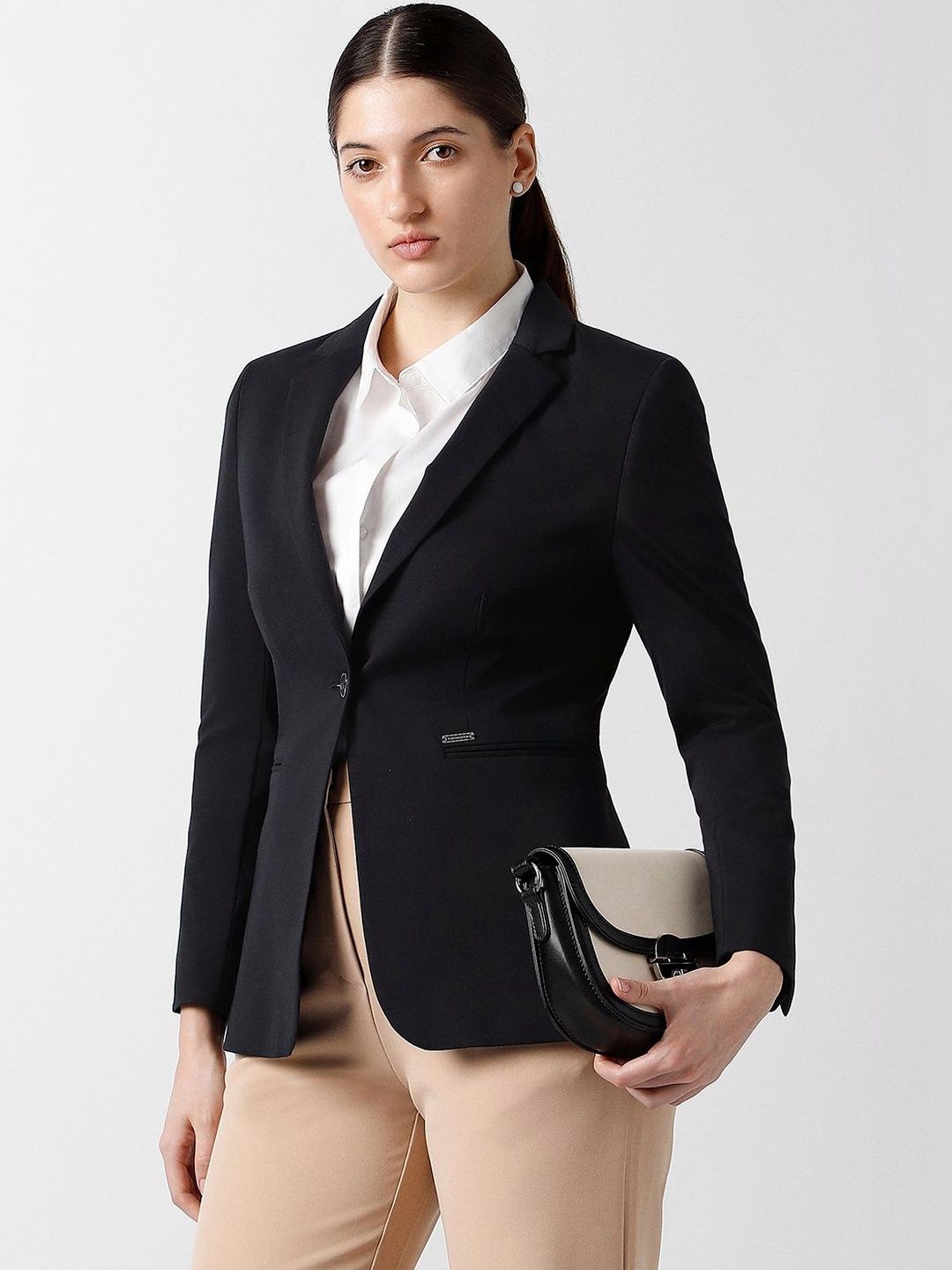 Van Heusen Woman Notched Lapel Single-Breasted Formal Blazers-picture-13