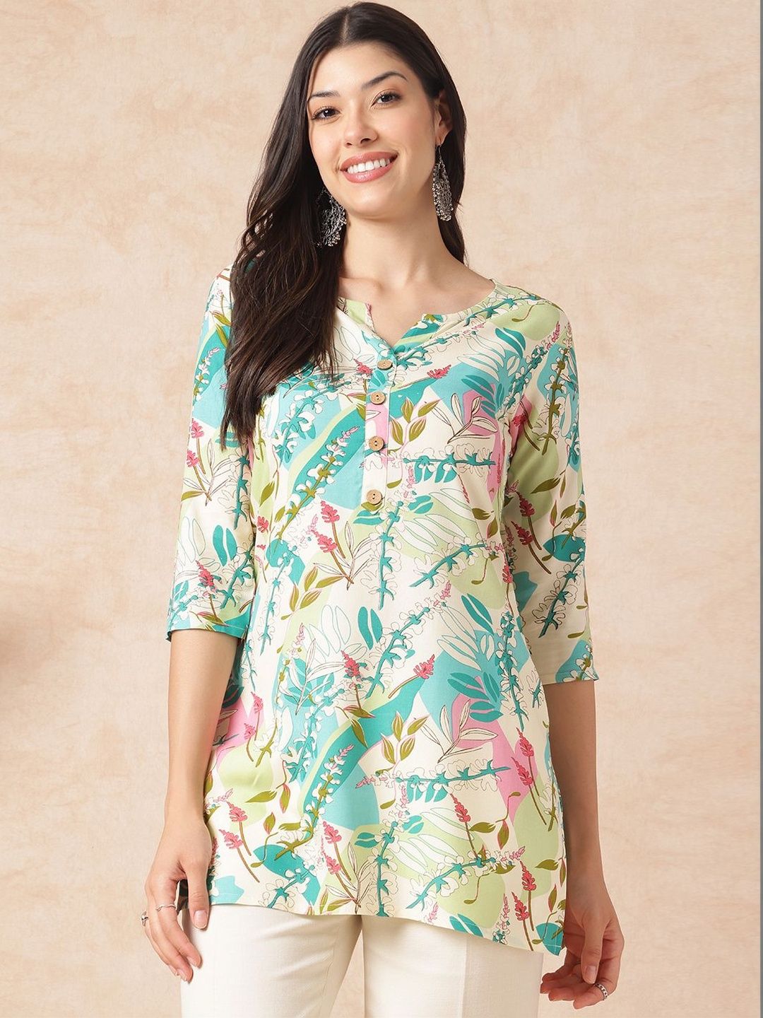 Sangria FUZN Floral Print Top-picture-29