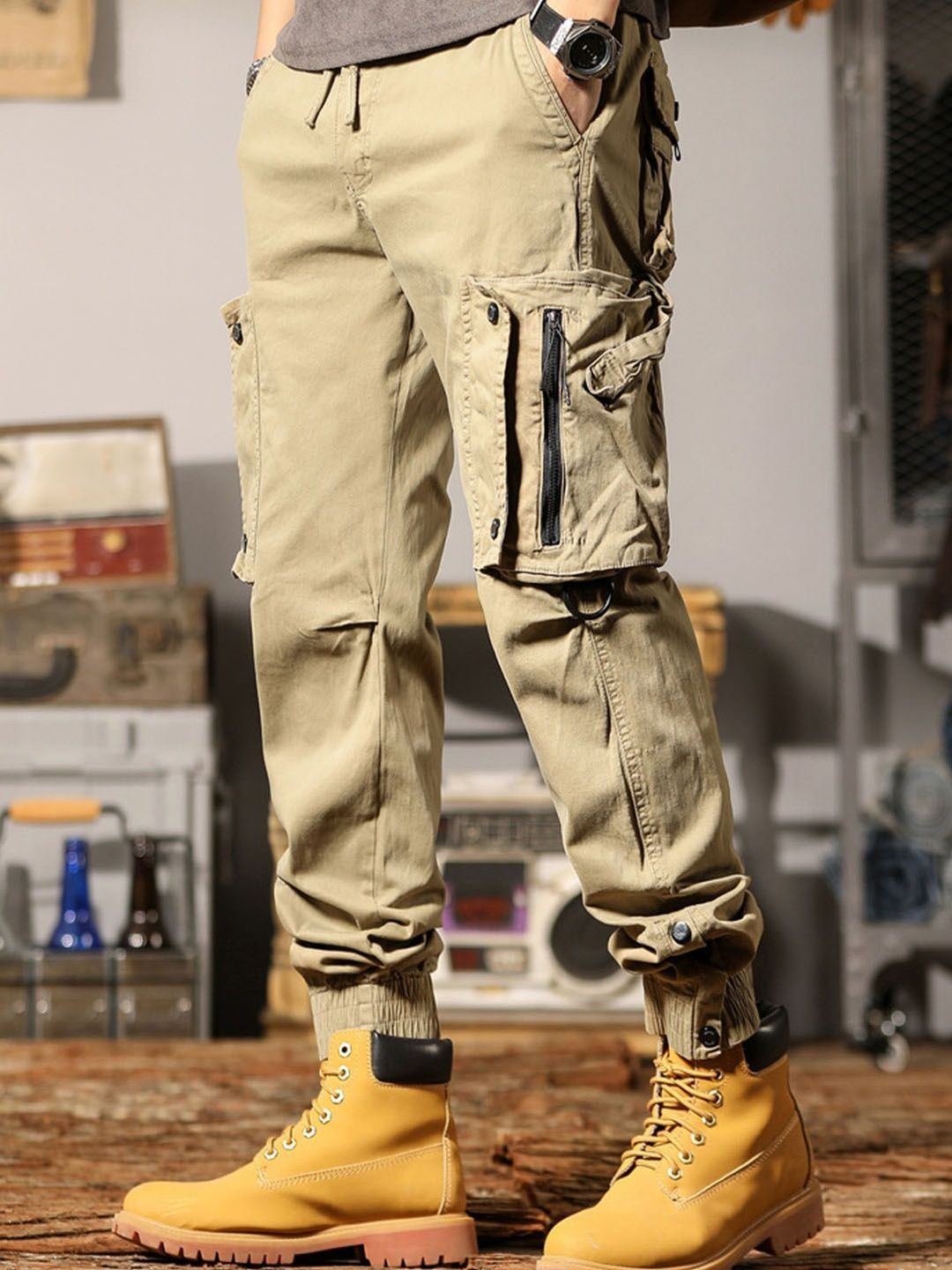 StyleCast Men Easy Wash Cargos Trousers-picture-16