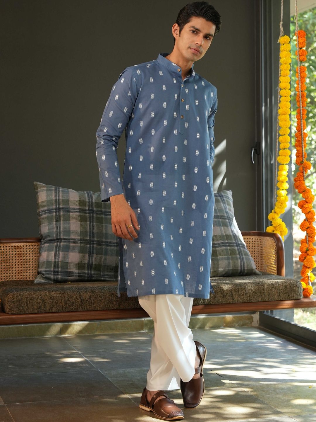 Anouk Men Floral Printed Kurta-picture-38