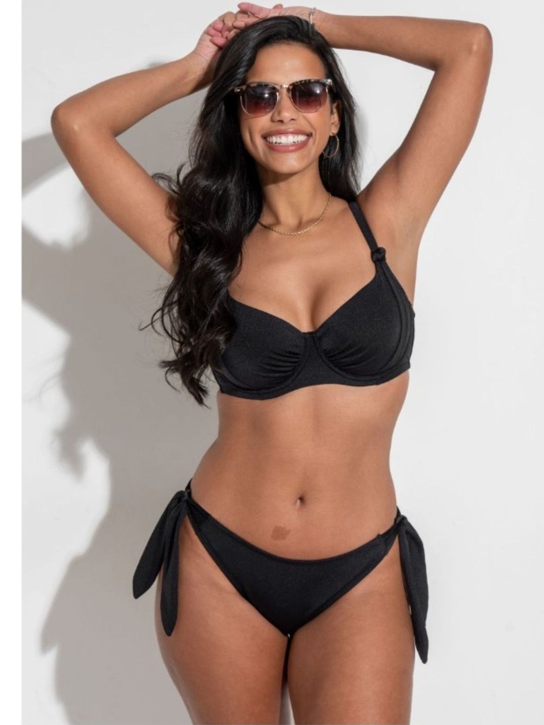 VERMA CREATION Solid Sleeveless Swim Bikini Set-picture-0