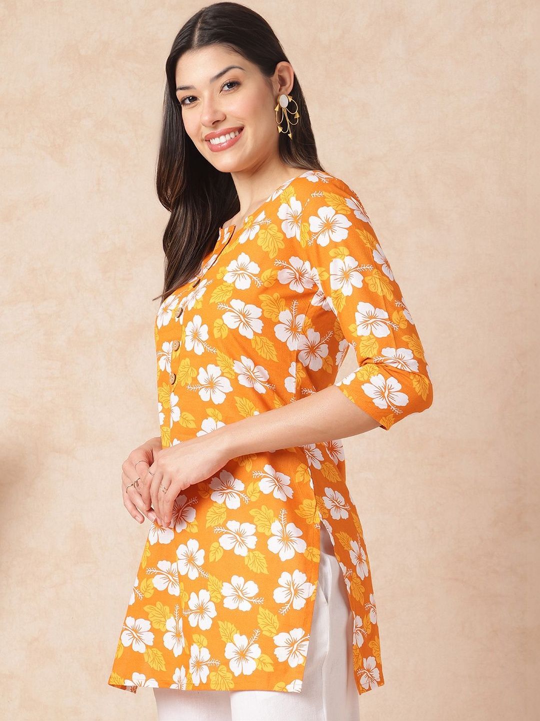 Sangria FUZN Floral Print Cotton Top-picture-23
