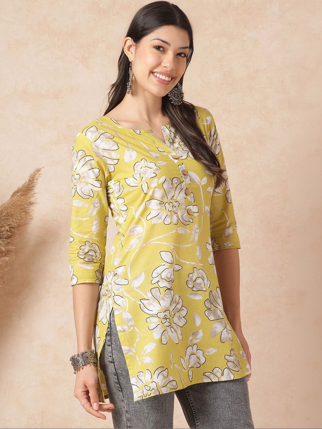 Sangria FUZN Floral Print Cotton Top-picture-37