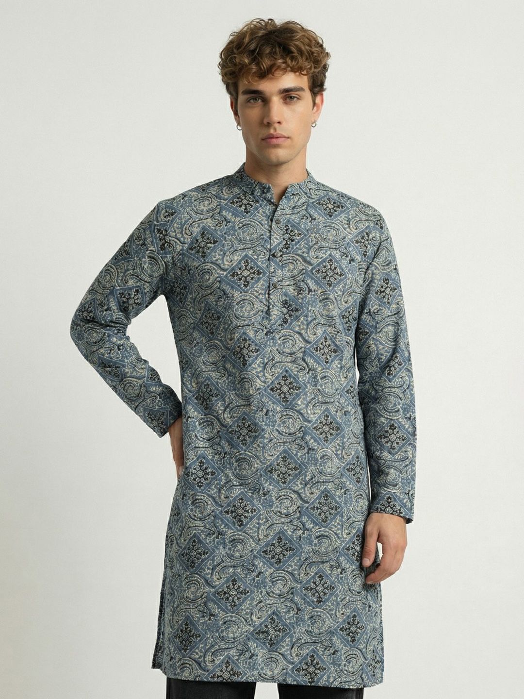 Anouk Rustic Ethnic Motifs Printed Kurta-picture-50