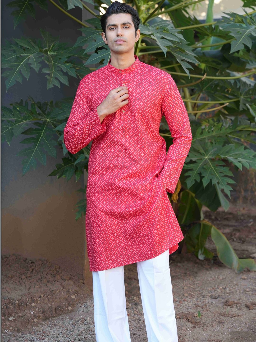 Anouk Men Geometric Printed Kurta-picture-20