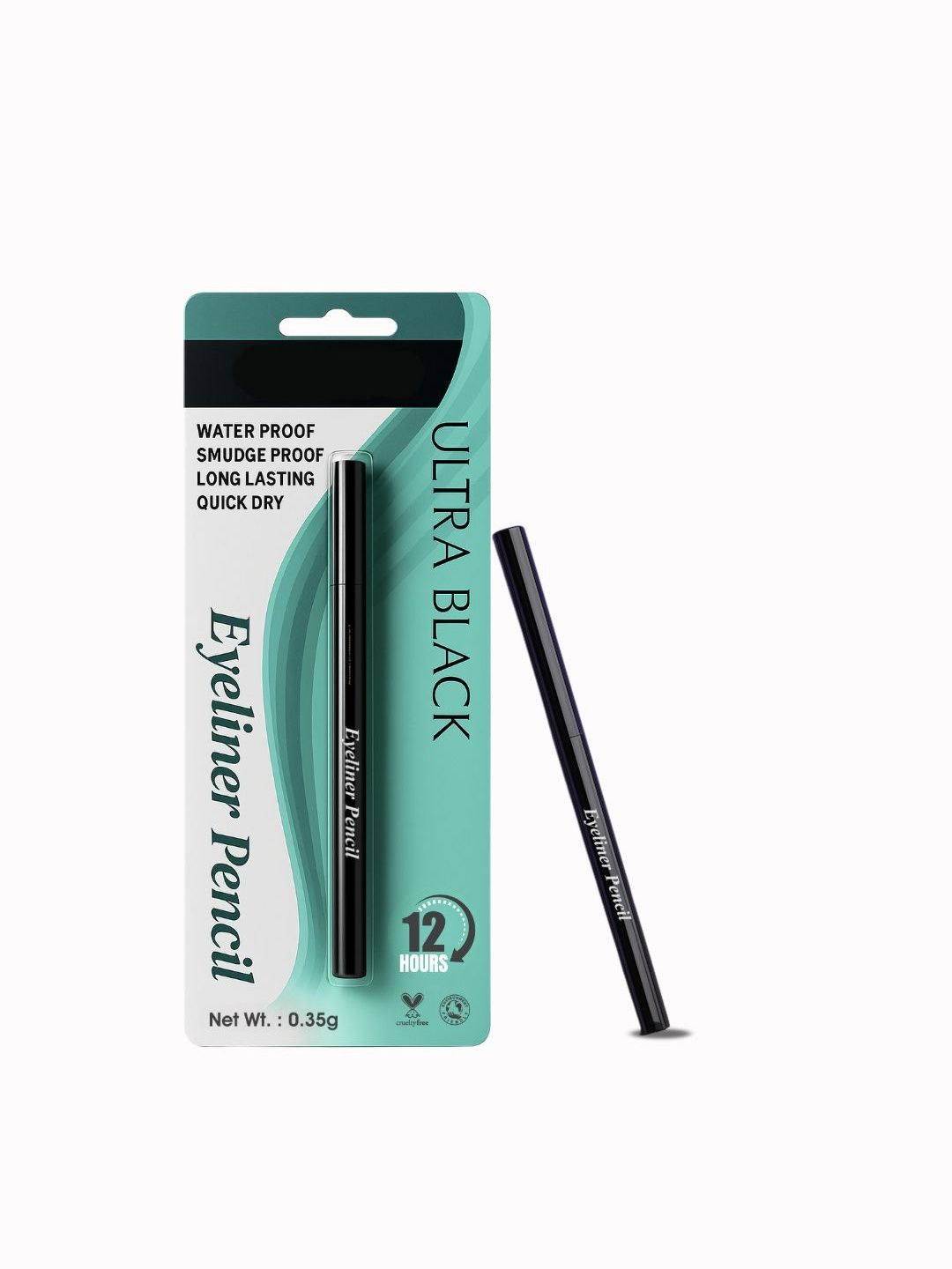 B INIK Fragrance-Free Waterproof Pencil Kajal - Ultra Black-picture-2