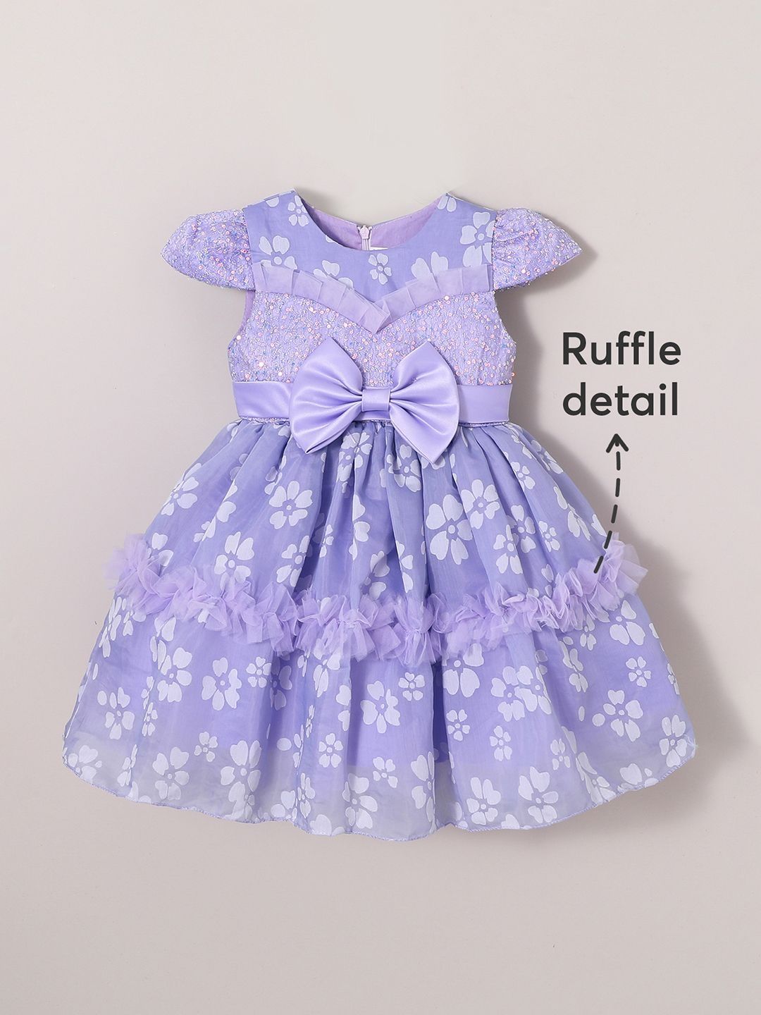 Hopscotch Floral Print Fit & Flare Dress-picture-23