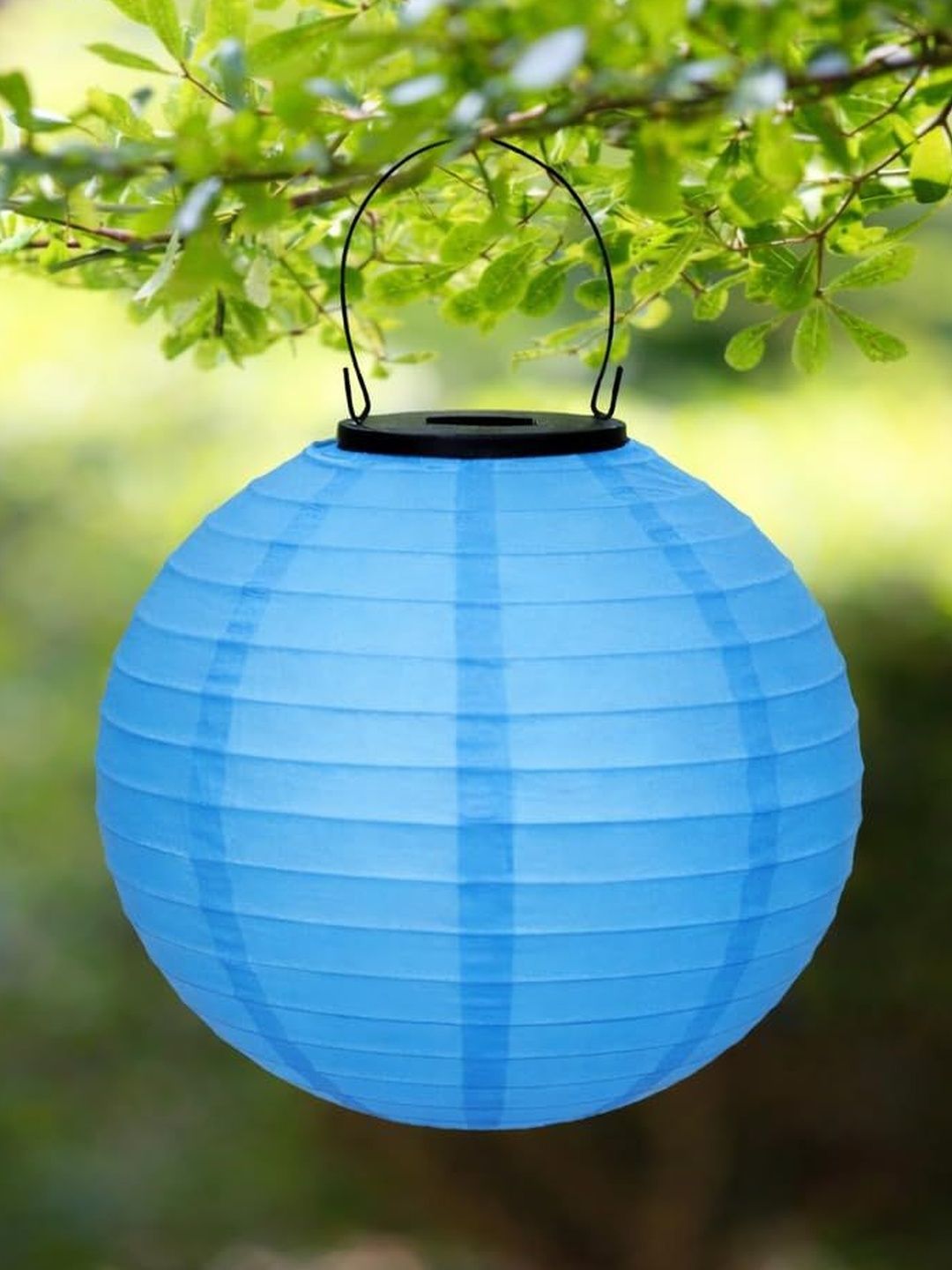 XERGY Solar Lantern Blue Textured Outdoor Hanging Lanterns-picture-20