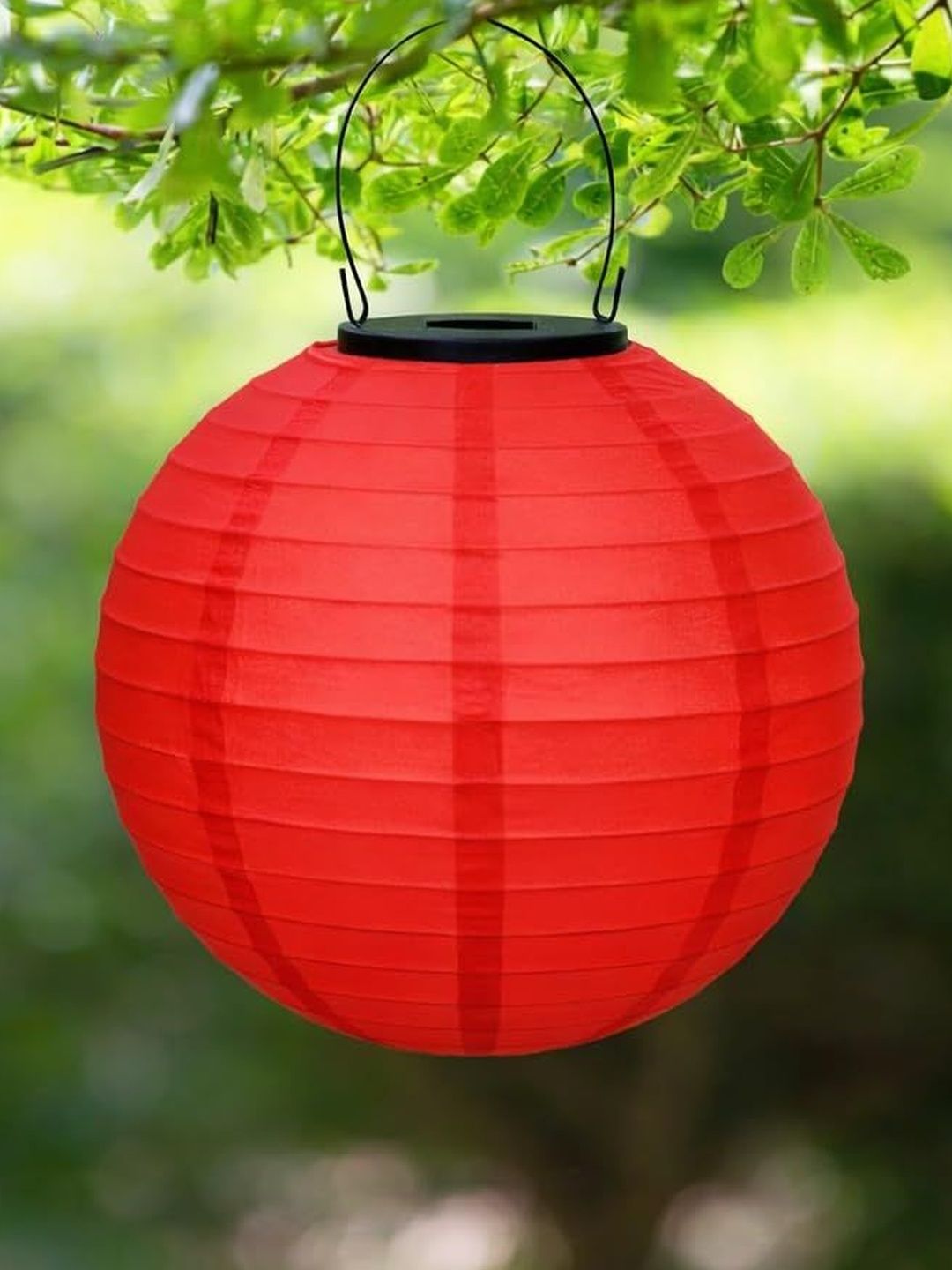 XERGY Solar Lantern Red Textured Outdoor Hanging Lanterns-picture-22