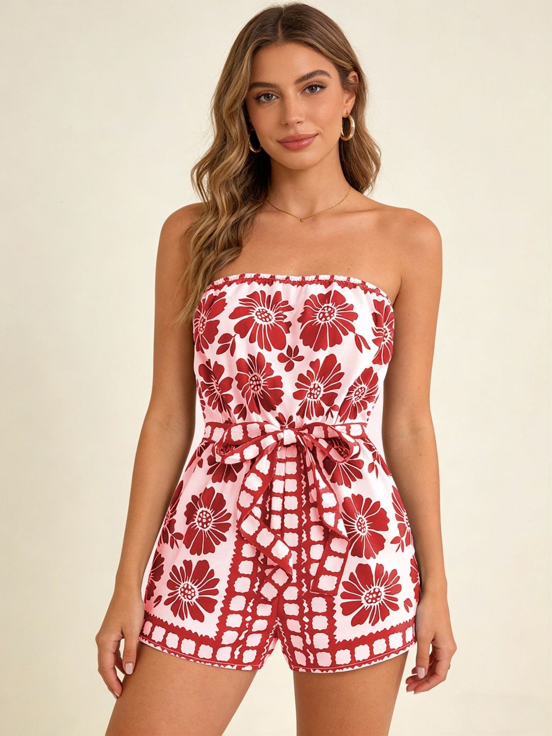 StyleCast x Revolte Strapless Printed Jumpsuit-picture-30