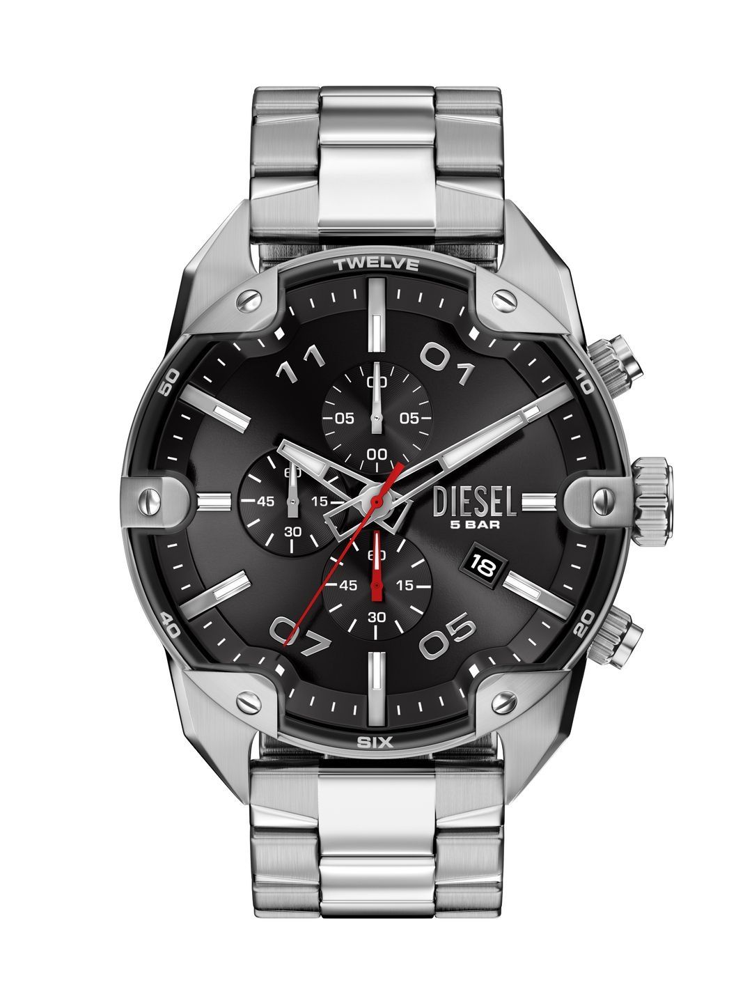 DIESEL Men Dial & Stainless Steel Bracelet Style Straps Analogue Chronograph Watch DZ4709-picture-48