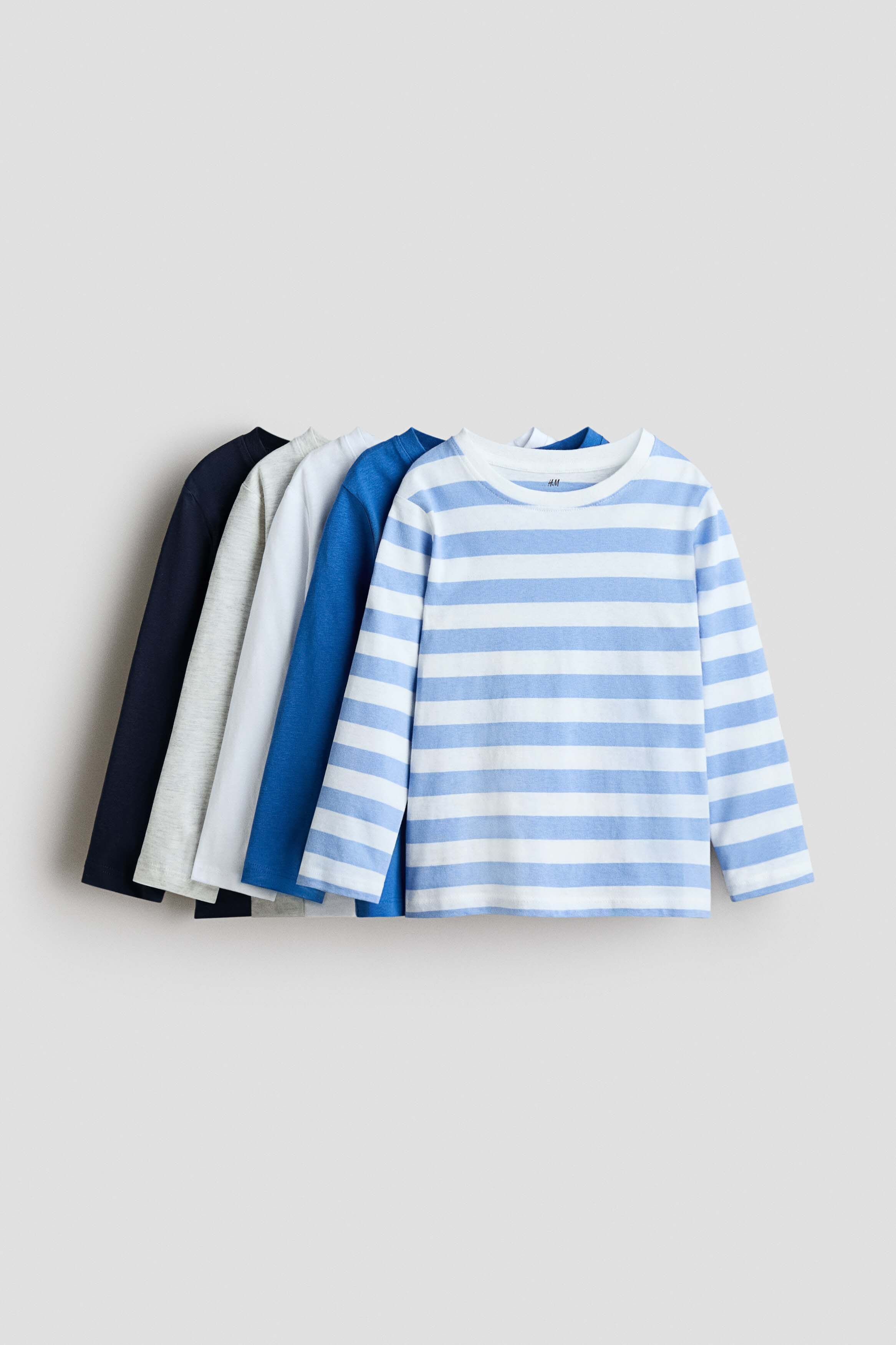 H&M 5-Pack Long-Sleeved T-Shirts