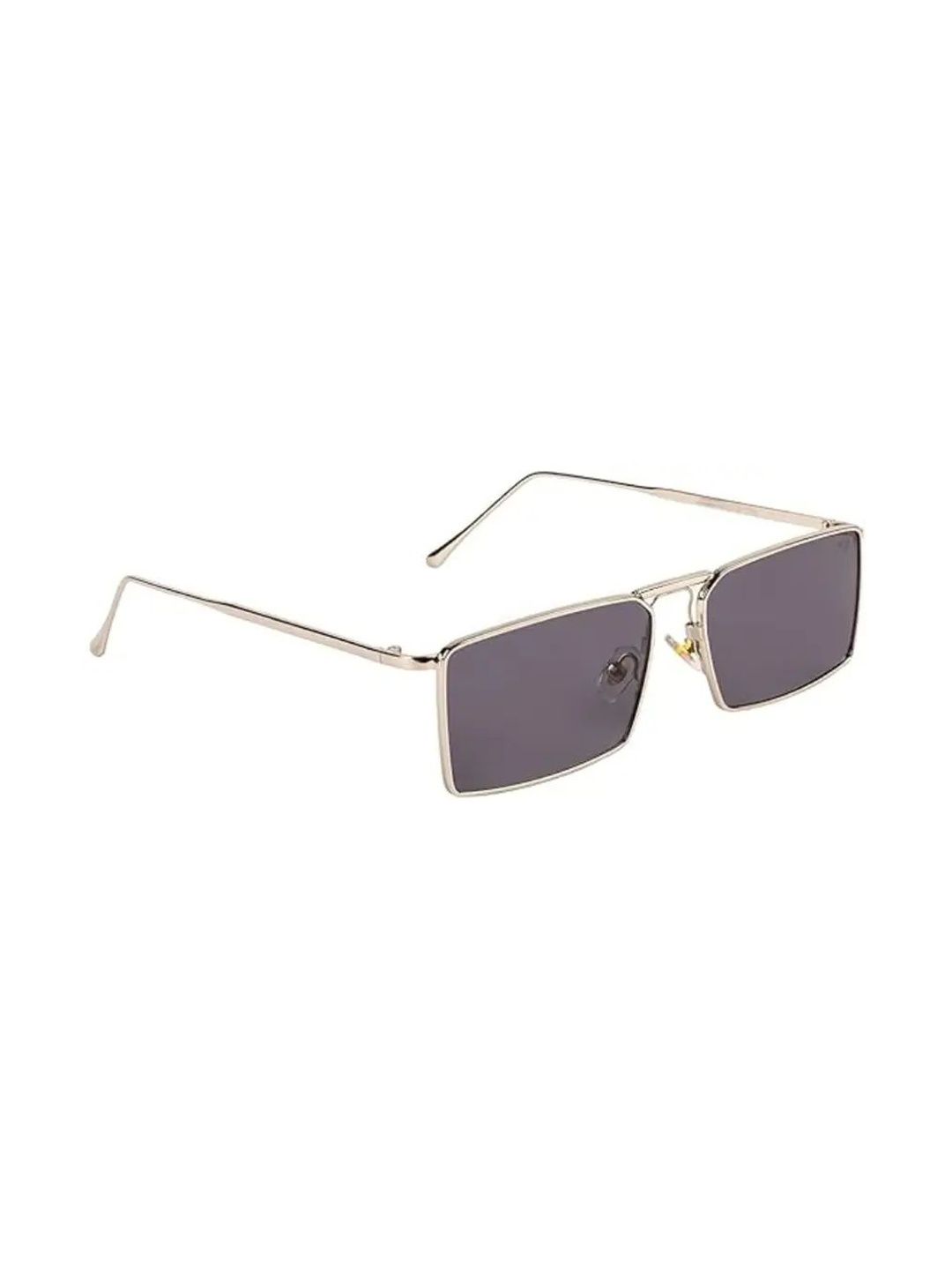 HIPE Men Black Lens & Gold-Toned Rectangle Sunglasses with-picture-48