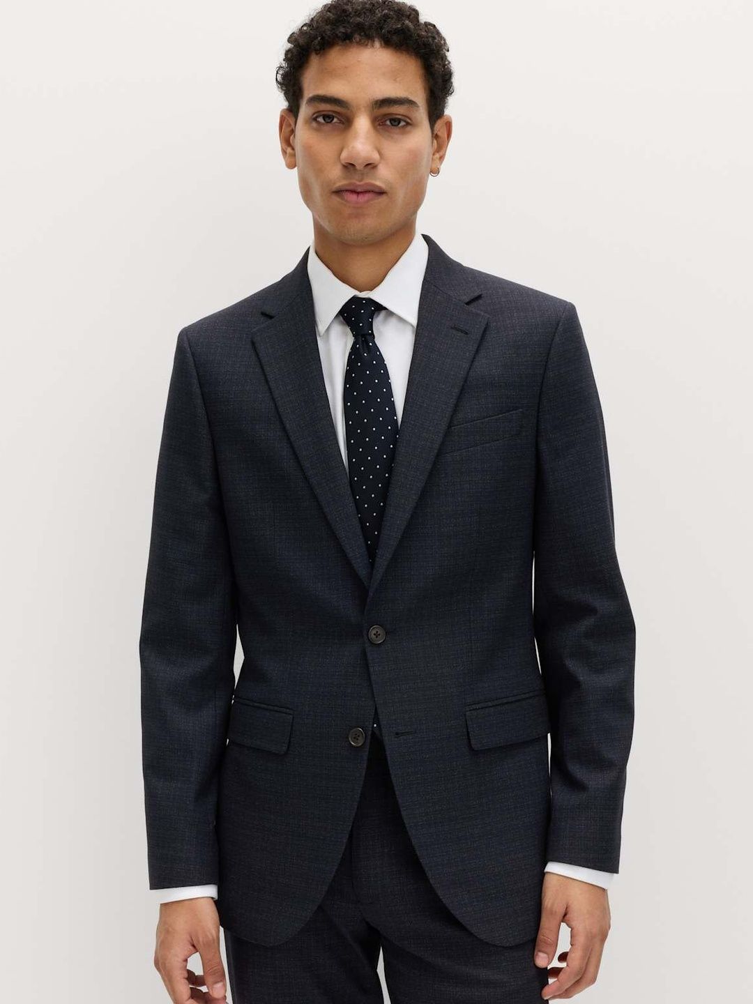 Marks & Spencer Notched Lapel Single-Breasted Slim Fit Casual Blazers-image-29