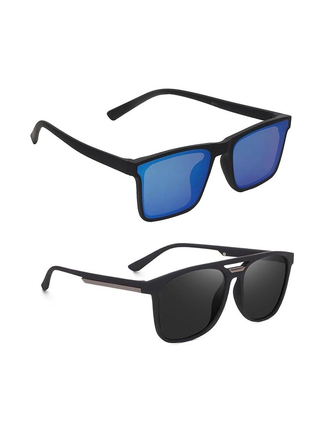 Elligator Men Black Lens & Black Square Sunglasses with-picture-46