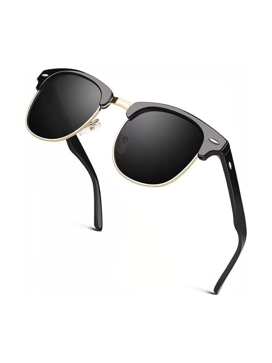 Elligator Men Black Lens & Black Square Sunglasses with-picture-31