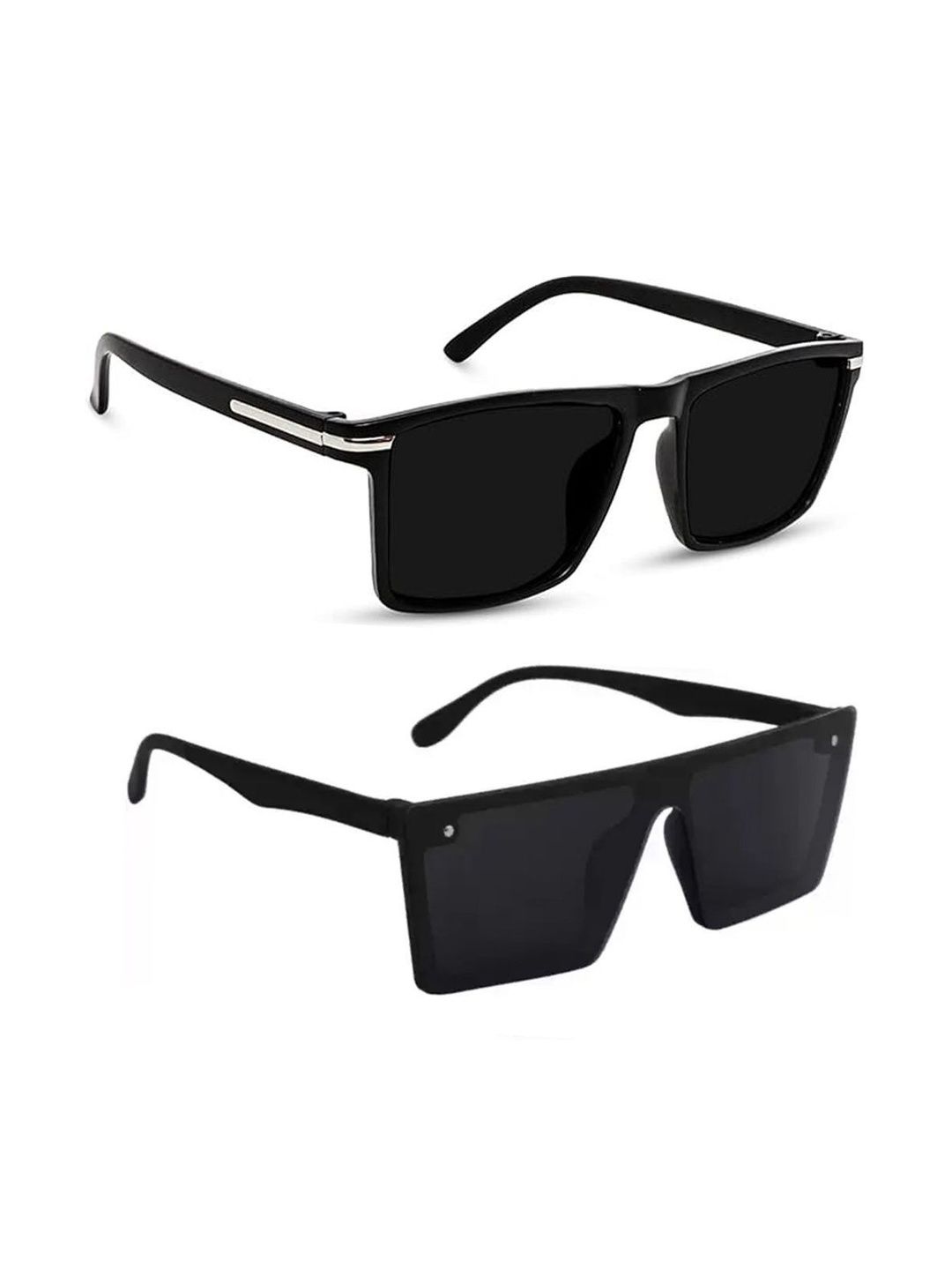 Elligator Men Black Lens & Black Square Sunglasses with-picture-11