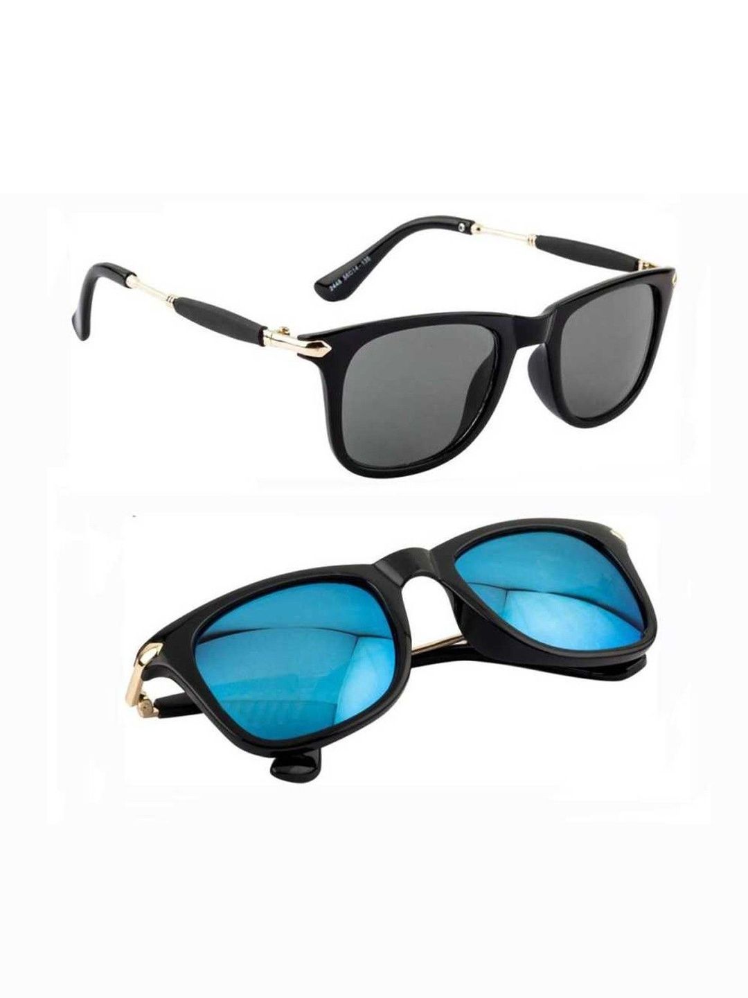 Elligator Men Black Lens & Black Square Sunglasses with-picture-29