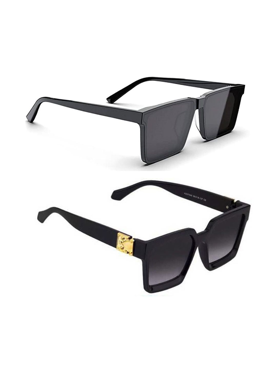 Elligator Men Black Lens & Black Square Sunglasses with-picture-33