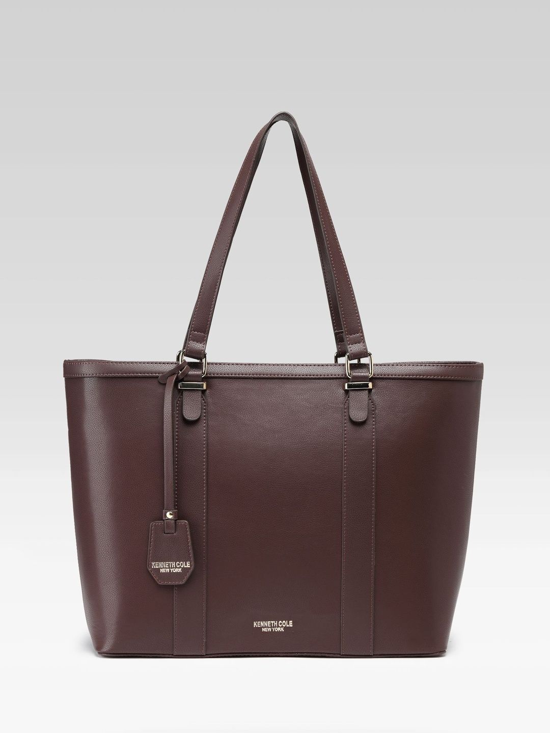 Kenneth Cole PU Oversized Structured Tote Bag-image-10