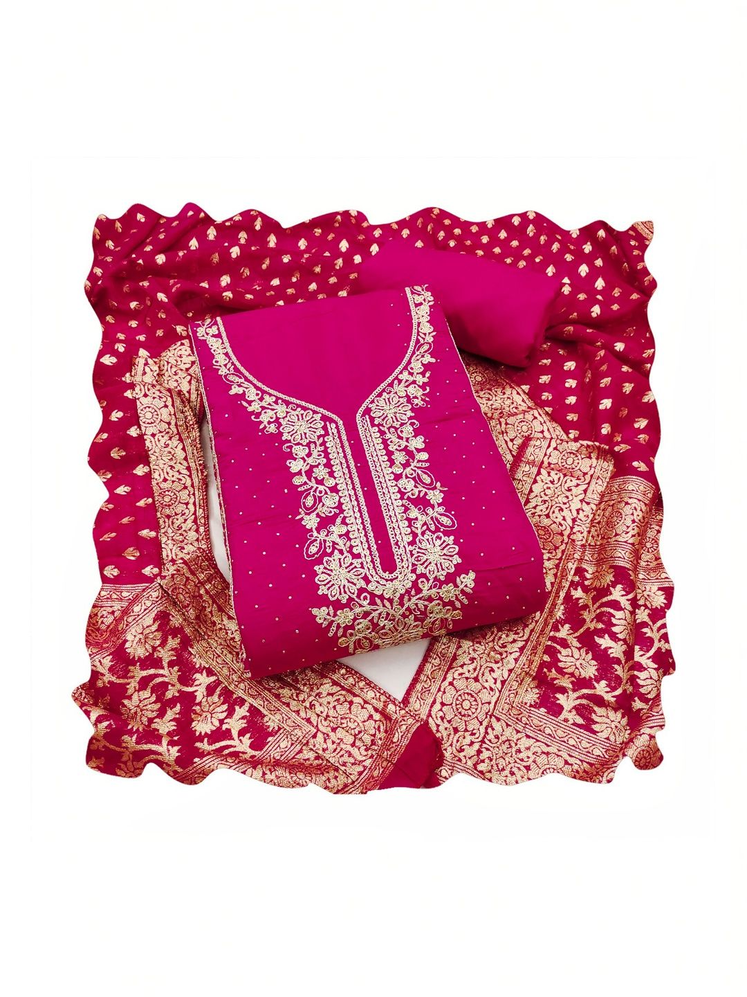 MANVAA Embroidered Unstitched Dress Material-picture-28