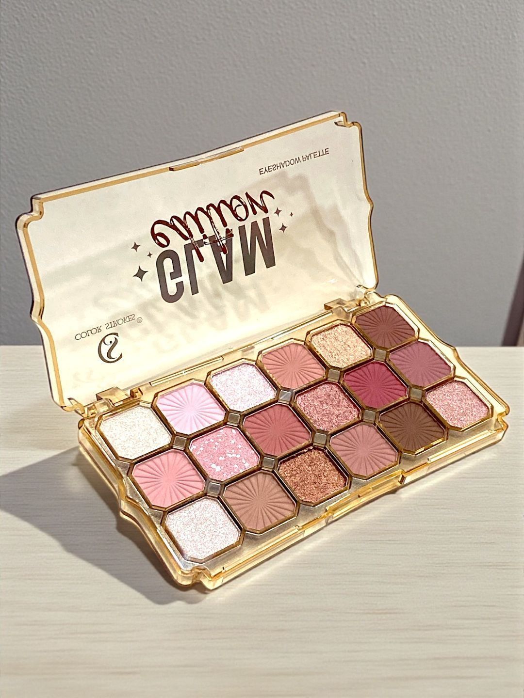 color strokes 18 Shades Shimmer Eyeshadow Palette - Shade-A