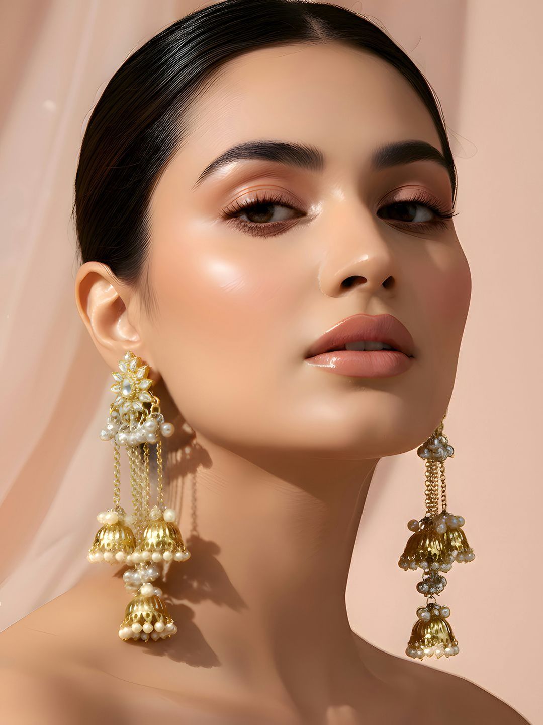 ADIVA Floral Jhumkas Earrings-picture-41