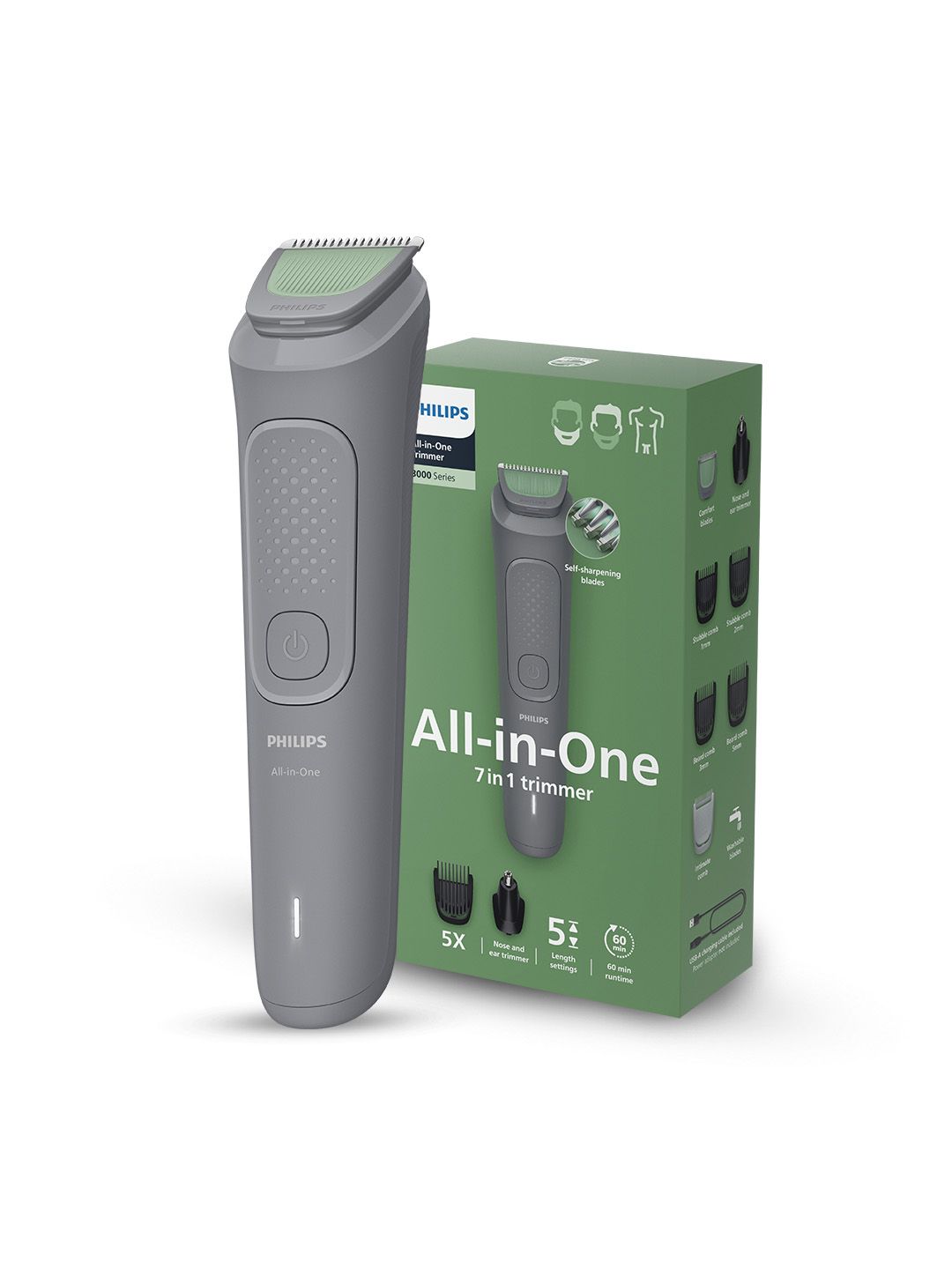 Philips MG3911/15 All-in-One with 7 Attachments - Face, Hair & Body Trimmer-picture-43