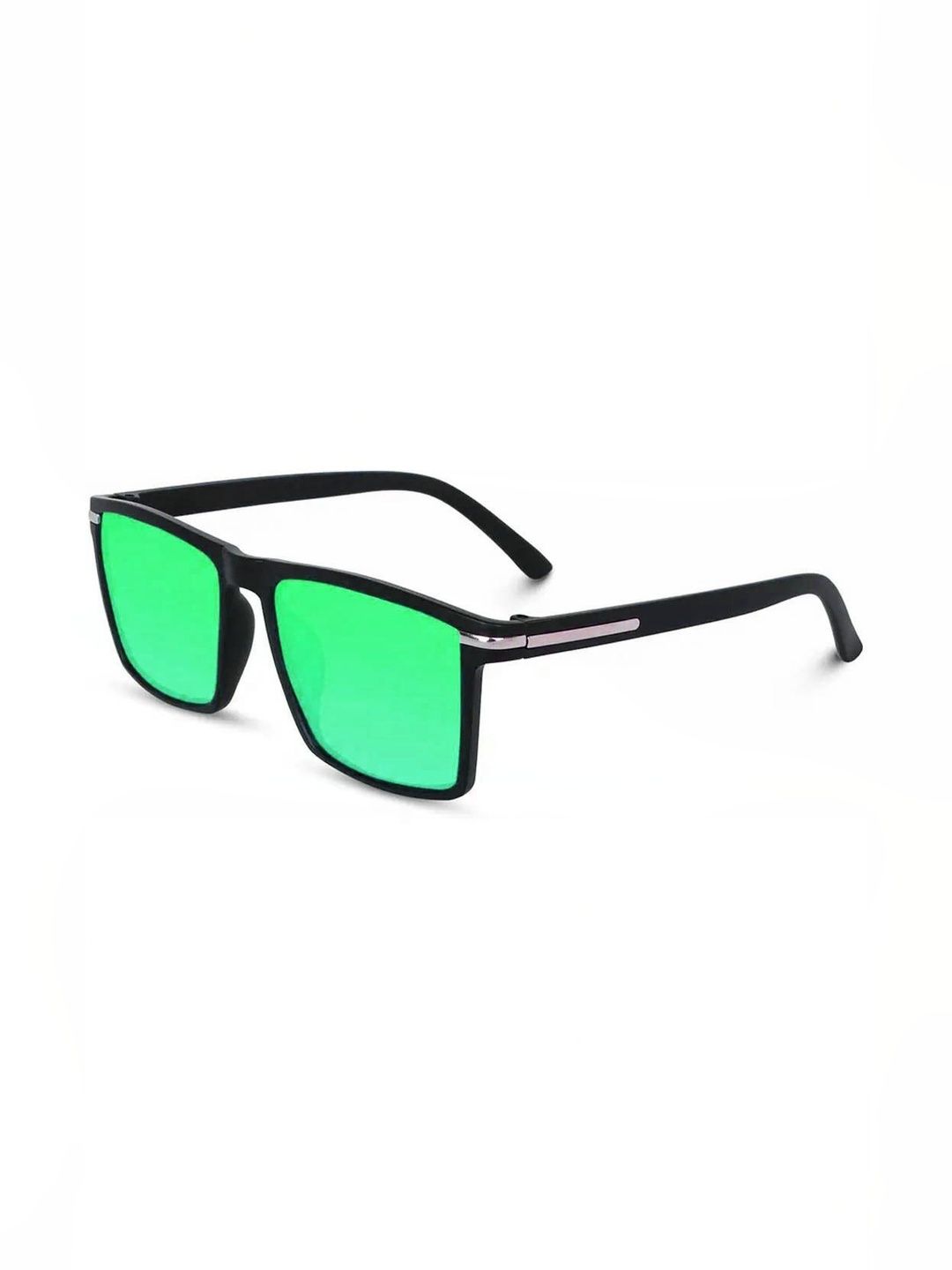 Elligator Men Green Lens & Black Square Sunglasses with-image-42