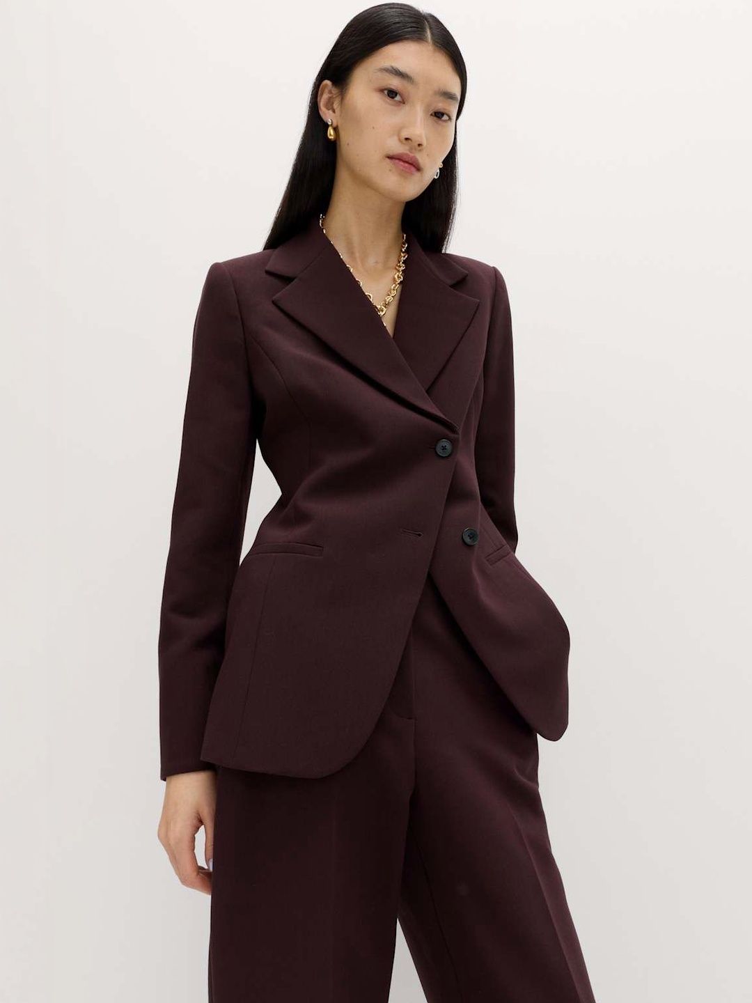 Marks & Spencer Notched Lapel Single-Breasted Tailored Fit Blazers-picture-10