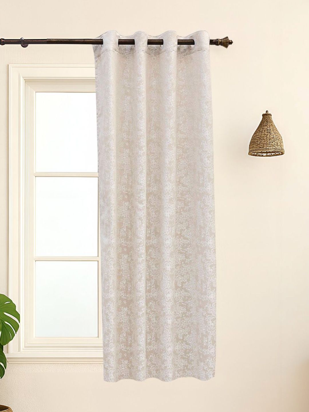 Ariana Off White & Off White Window Curtain-image-10