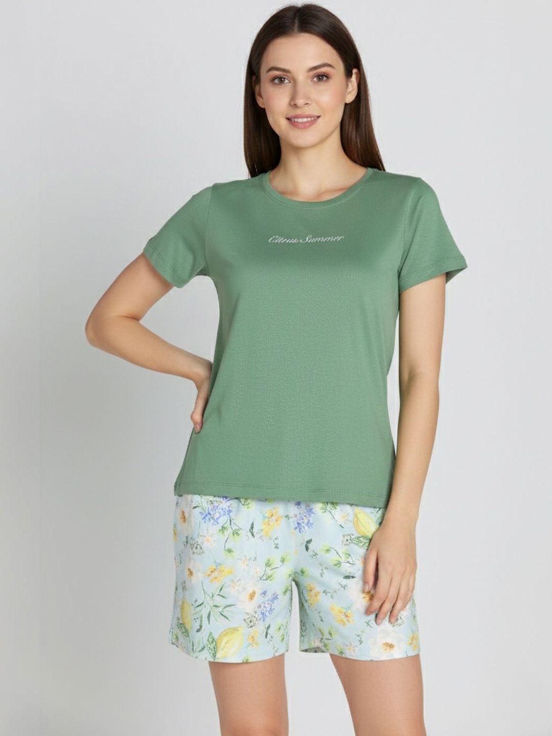Zivame Women Printed Night suit