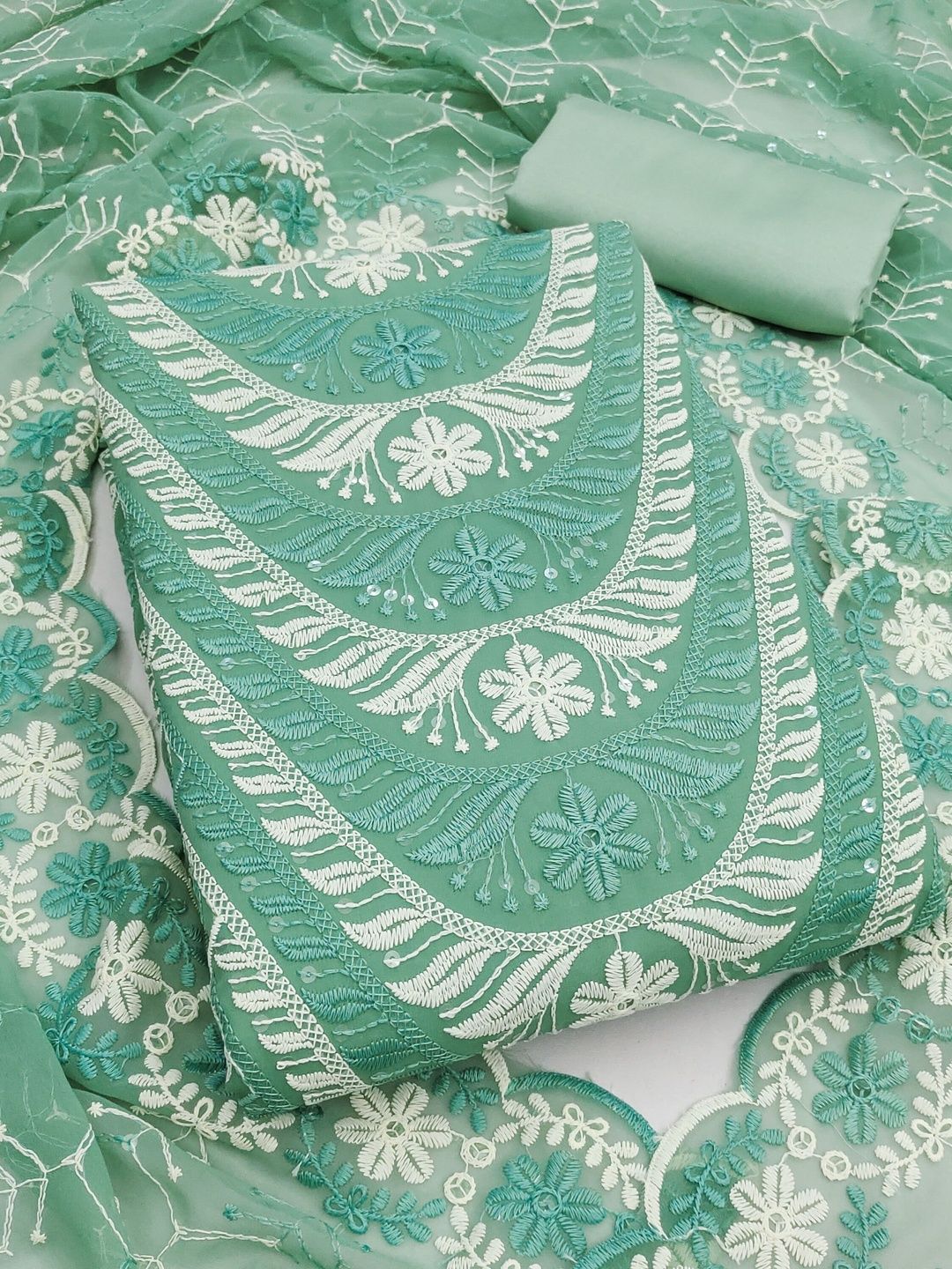 HERE&NOW Embroidered Unstitched Dress Material-picture-45