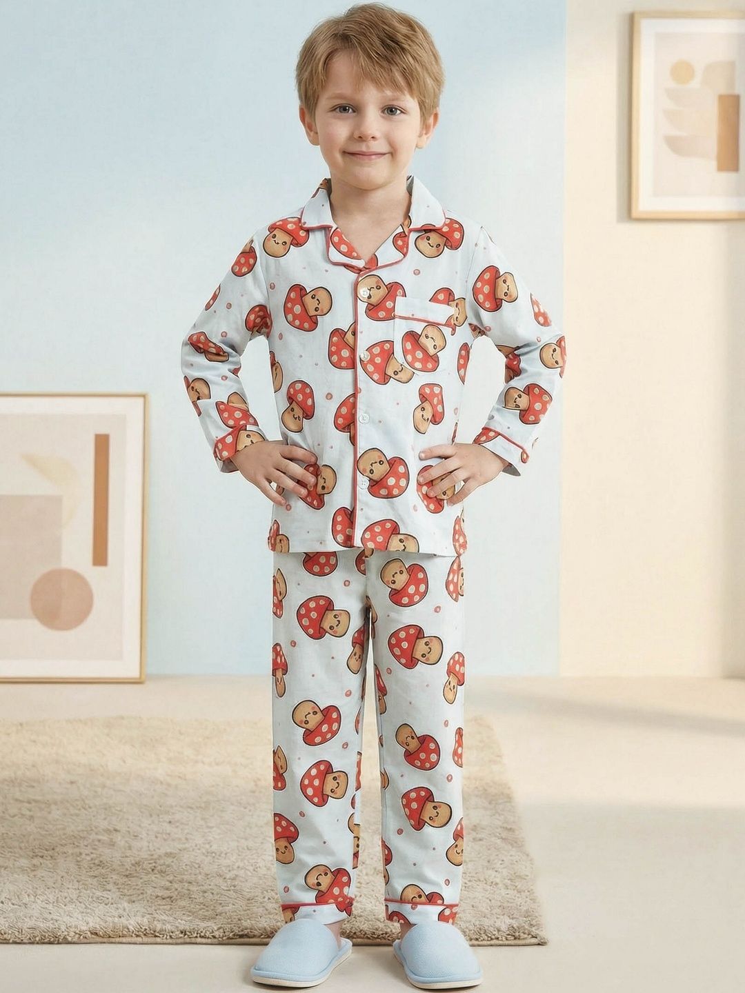 DTD Don't tell Dad Unisex Kids Printed Night suit