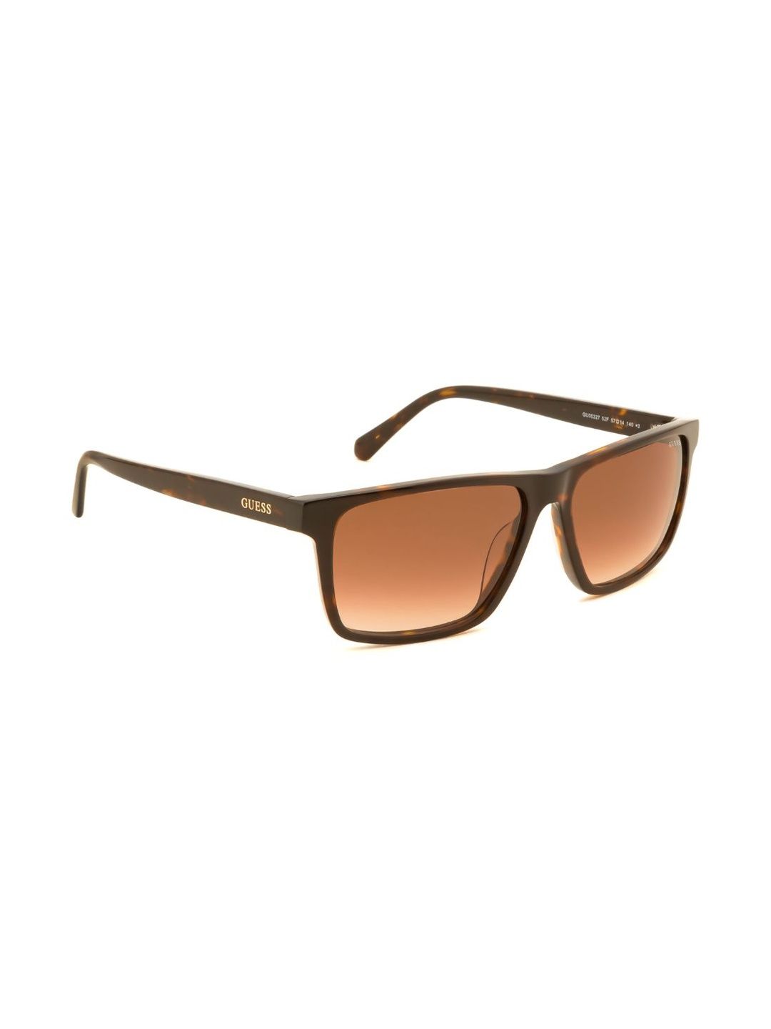 GUESS Men Brown Lens & Brown Square Sunglasses with-image-24