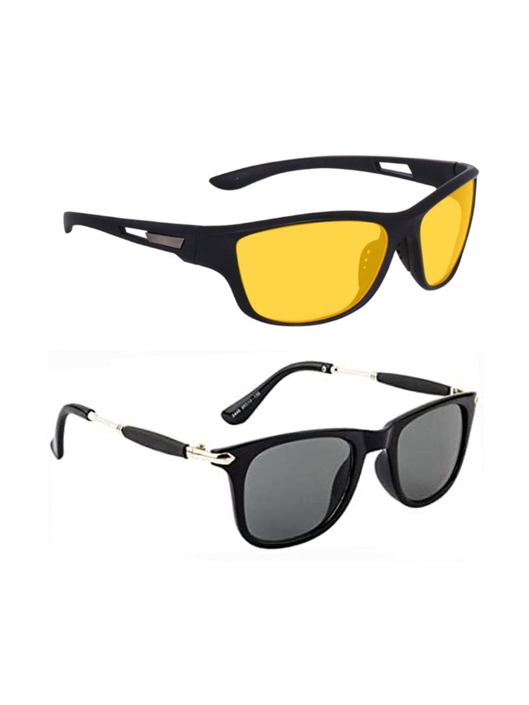 Elligator Men Black Lens & Black Square Sunglasses with-picture-43