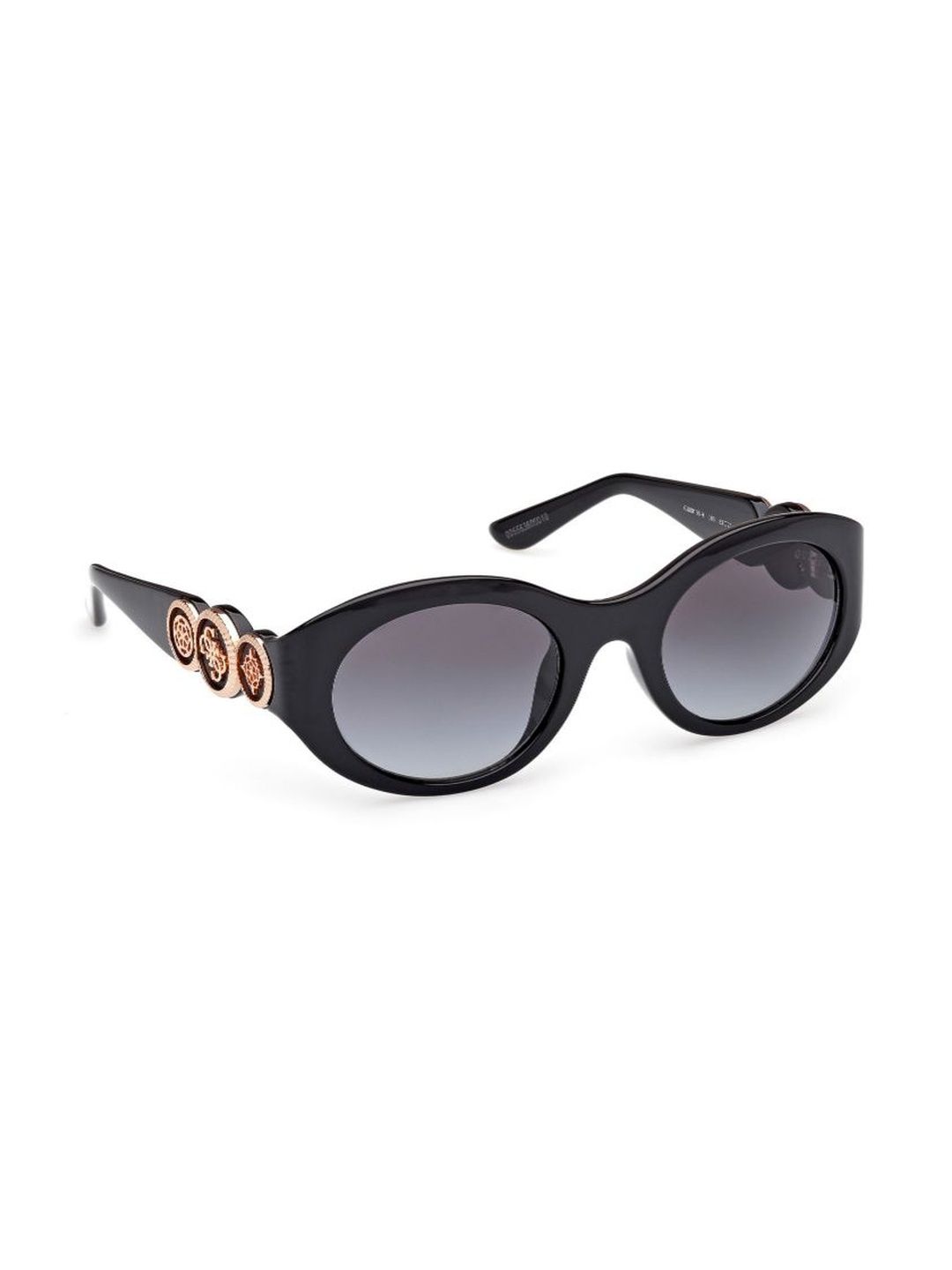 GUESS Women Grey Lens & Black Oval Sunglasses with-image-5