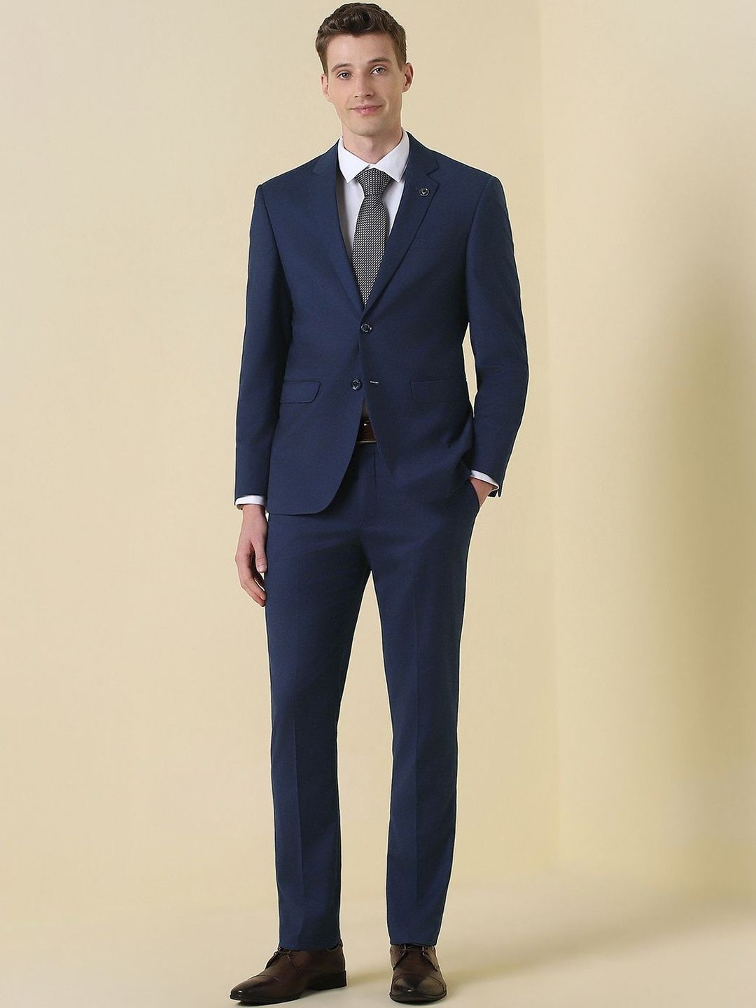 Allen Solly Slim-Fit Single-Breasted Two-Piece Suit-picture-25