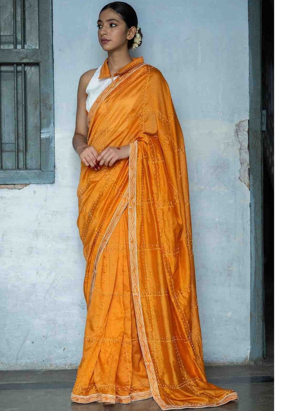 Tilsim by Sagarika Mehrotra Embroidered Designer Saree-image-25