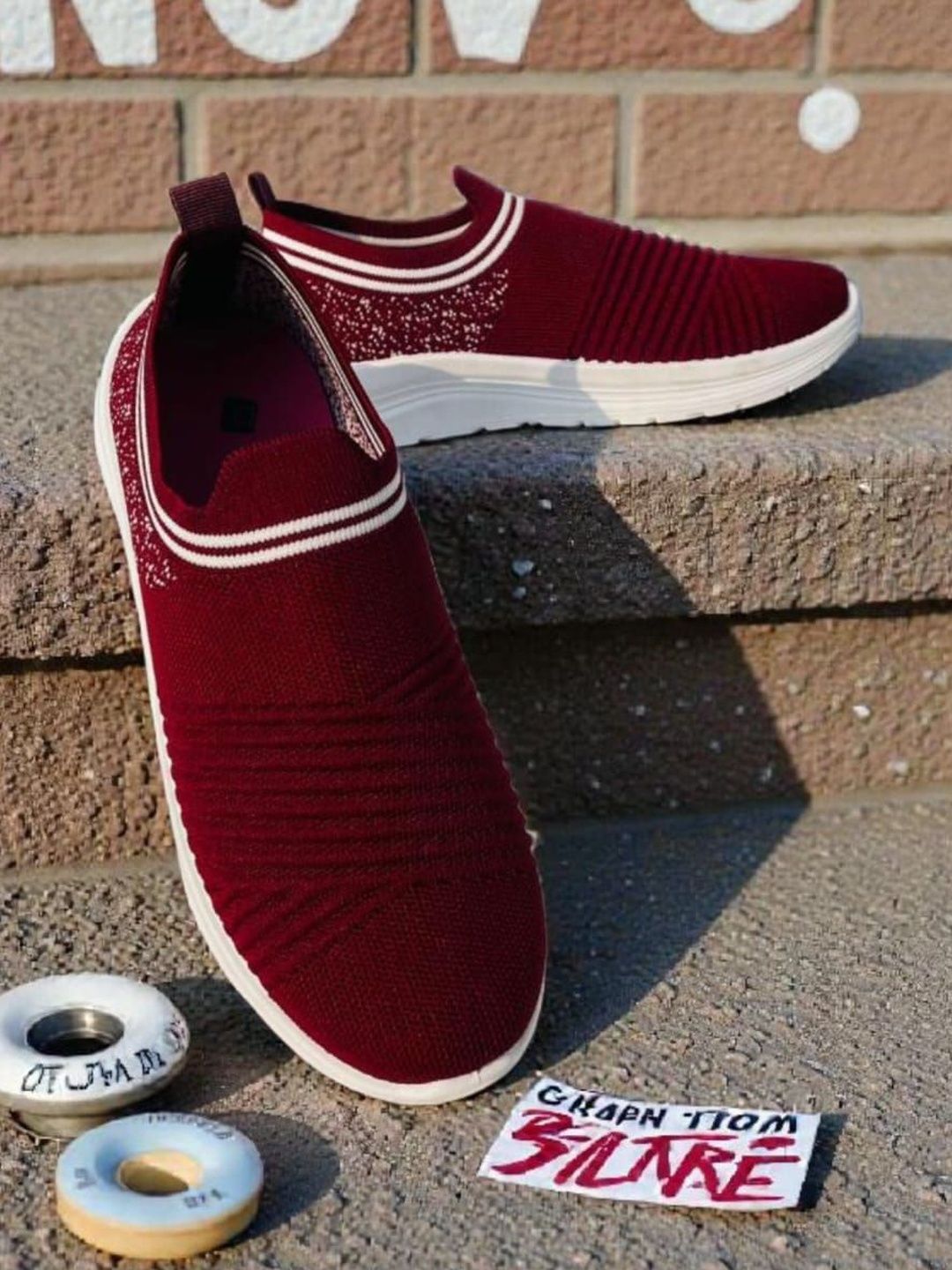 FABBMATE Girls Textured Slip-On Sneakers-picture-44