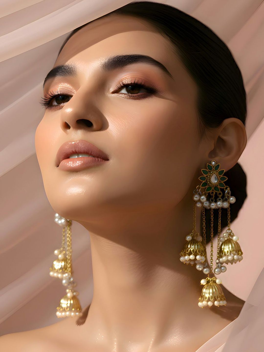 ADIVA Floral Jhumkas Earrings-picture-29