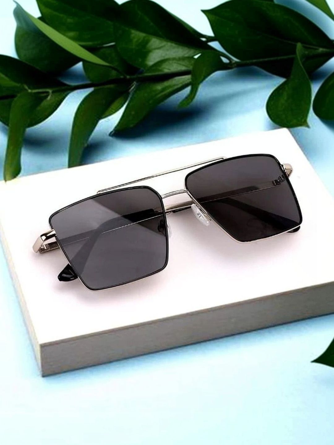 Elligator Men Black Lens & Black Square Sunglasses with-picture-48