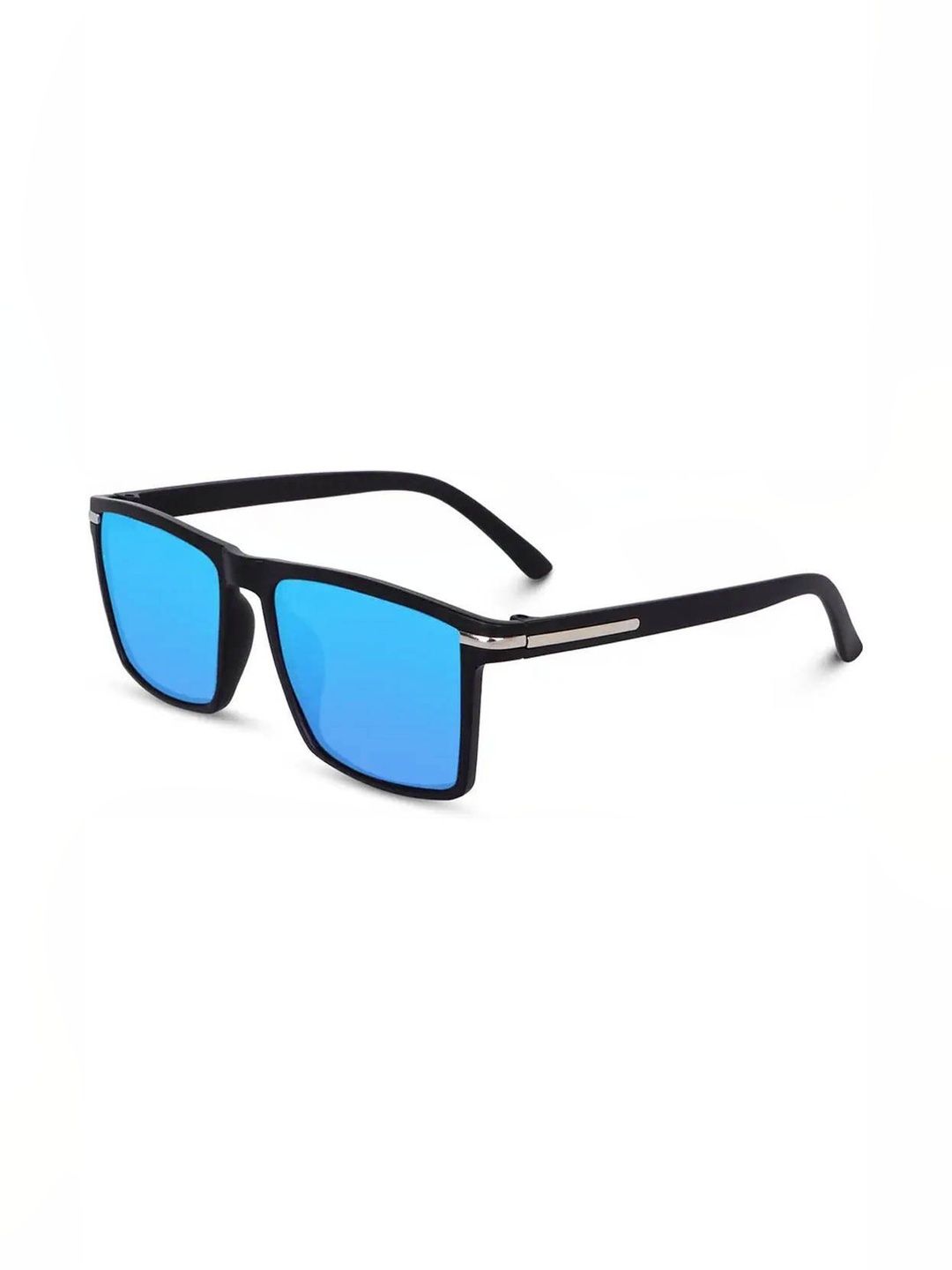 Elligator Men Blue Lens & Black Square Sunglasses with-picture-29